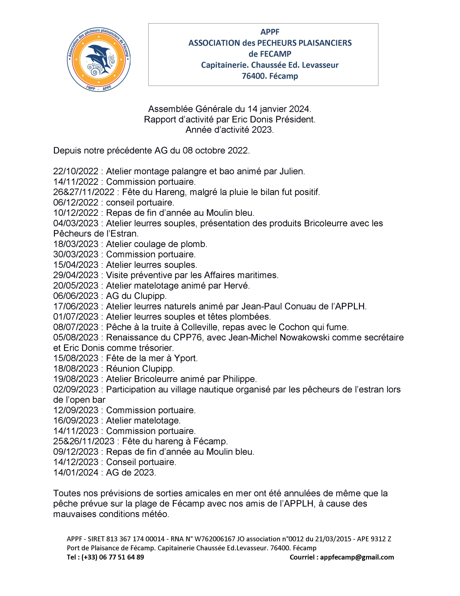 Brouillon rapport activite au 08 01 2024